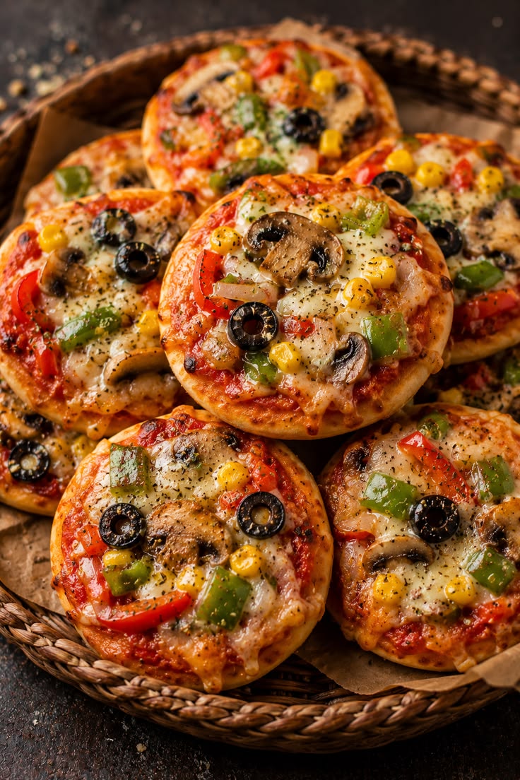 Mini party pizzas